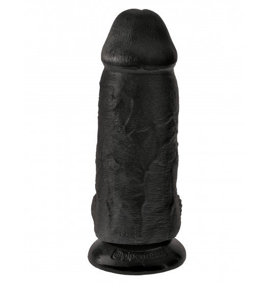 King Cock czarne dildo analne - Chubby sztuczny penis (czarny)