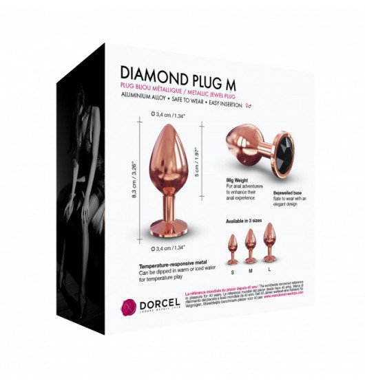 Marc Dorcel  Diamond Plug M - korek analny (miedziany)