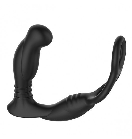 Nexus Simul8 Vibrating Dual Motor Anal Cock and Ball Toy - Masażer prostaty z pierścieniem (czarny)