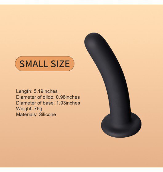 Upko Silicone Dildo Small - sztuczny penis z przyssawką (czarny)