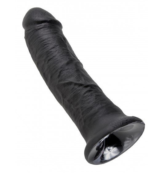 King Cock duże czarne dildo - 8'' Cock sztuczny penis (czarny)
