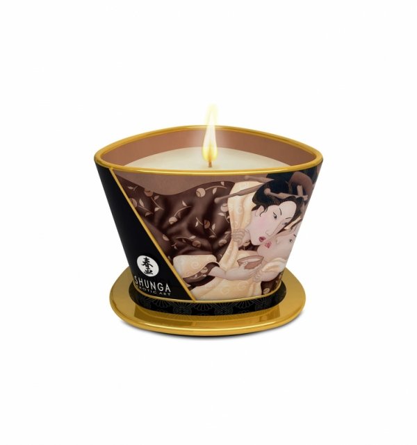 Shunga Excitation Massage Candle 170 ml - świeca do masażu (czekolada)