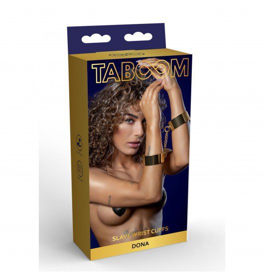 Taboom Dona Slave Wrist Cuffs - kajdanki (złoty)