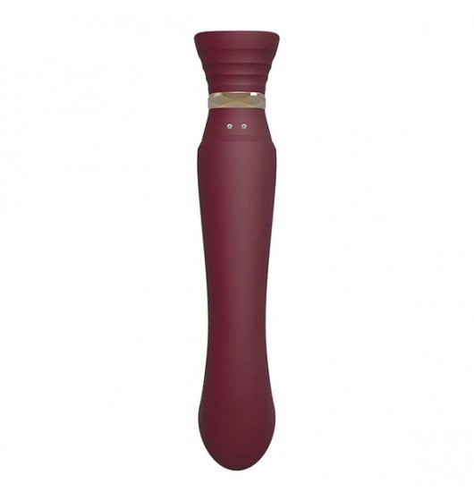Zalo Legend Queen Set G-Spot Pulse Wave Vibrator - Wibrator Ekskluzywny (wiśniowy)