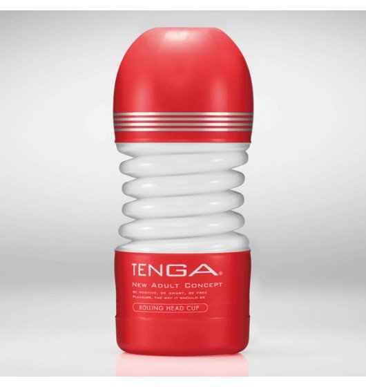 Masturbator Tenga Rolling Head Cup Medium - masturbator elastyczny (czerwony)