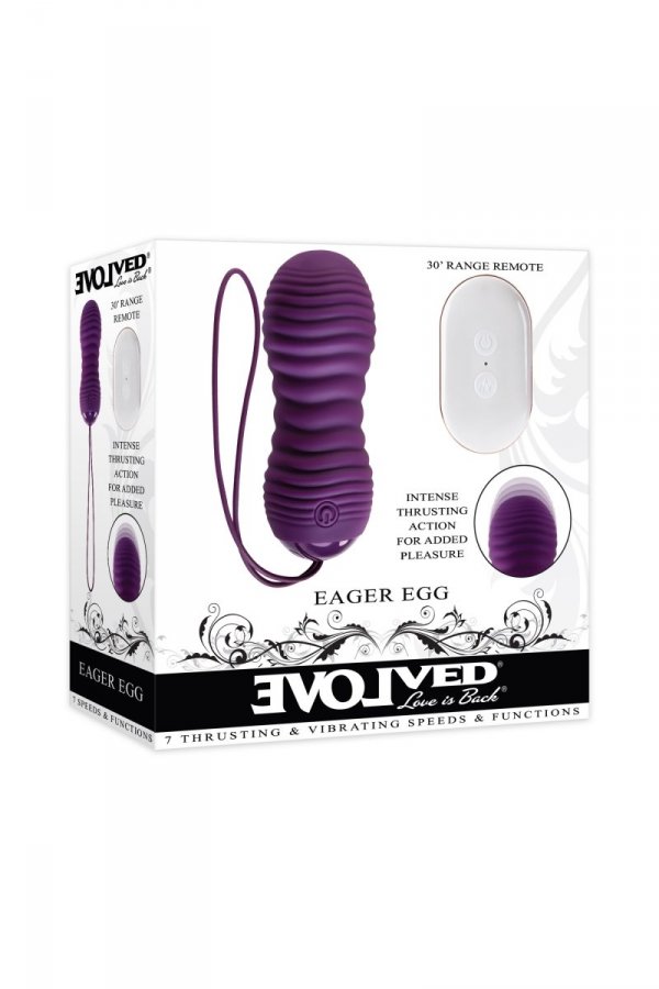 EVOLVED EAGER EGG - wibrujące jajko (fioletowy)