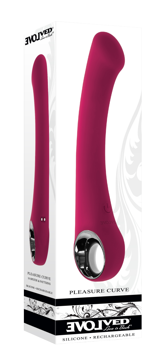 Evolved  Pleasure Curve - wibrator klasyczny (czerwony)