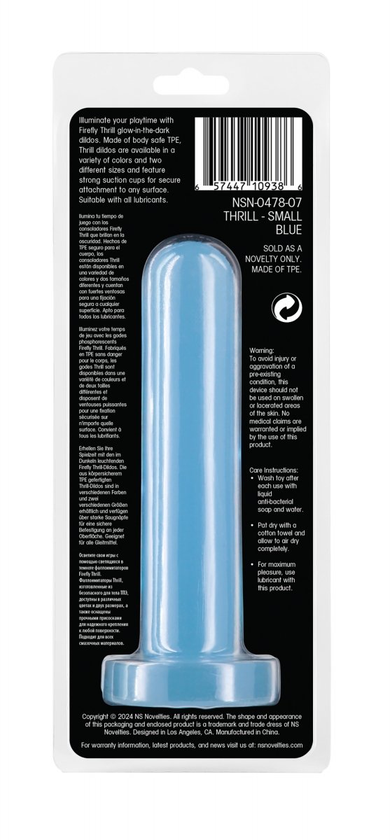 NS Novelties Thrill Blue Small - dildo (niebieski)