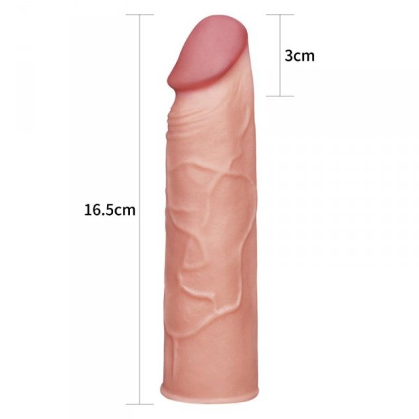Add 1&quot; Pleasure X Tender Penis Sleeve Flesh