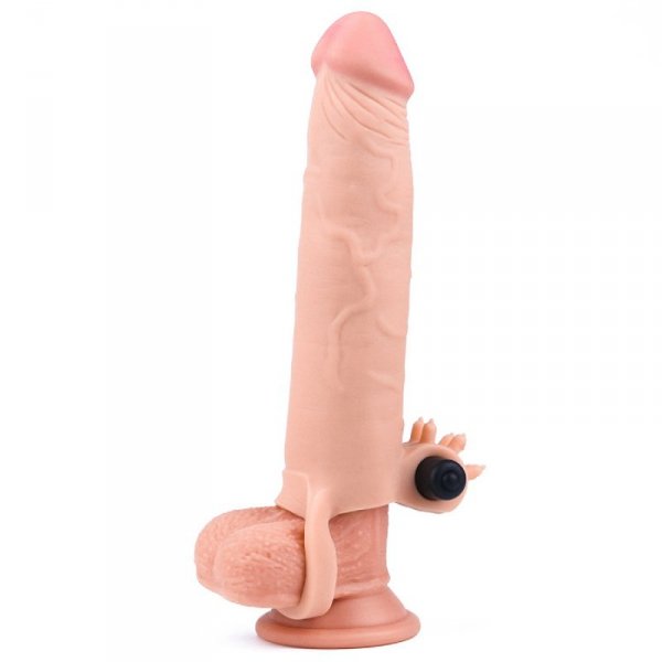 Add 3&quot; Pleasure X Tender Vibrating Penis Sleeve