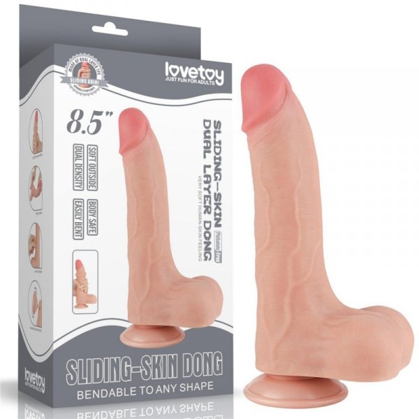 8.5&#039;&#039; Sliding Skin Dual Layer Dong Flesh