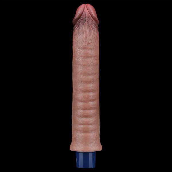 9.5&quot; REAL SOFTEE Rechargeable Silicone Vibrating Dildo