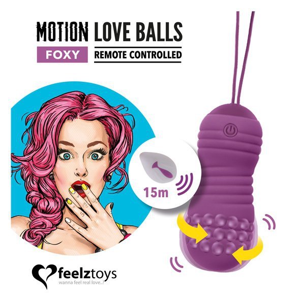 FeelzToys - Op afstand bestuurbare liefdesballen Foxy