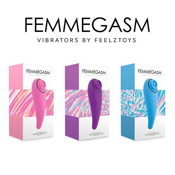 FeelzToys - FemmeGasm Tikkende & Kietelende Vibrator Turqoise