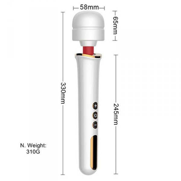 Stymulator-Massager Super Powerful USB Black 10 Function