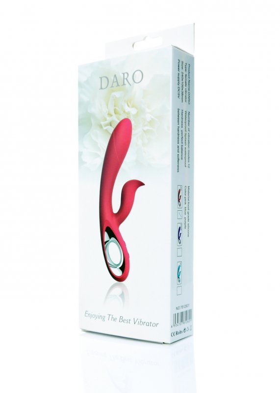 Wibrator-Daro,12 funkcji, USB Różowy