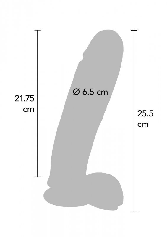 Dildo-COCK 10 INCH W/ BALLS BLACK