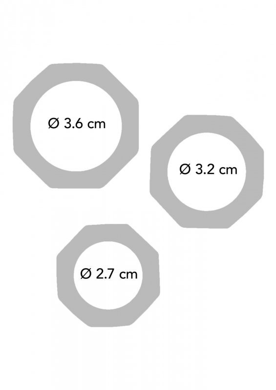Pierścień-POWER HALO C-RING SET BLACK