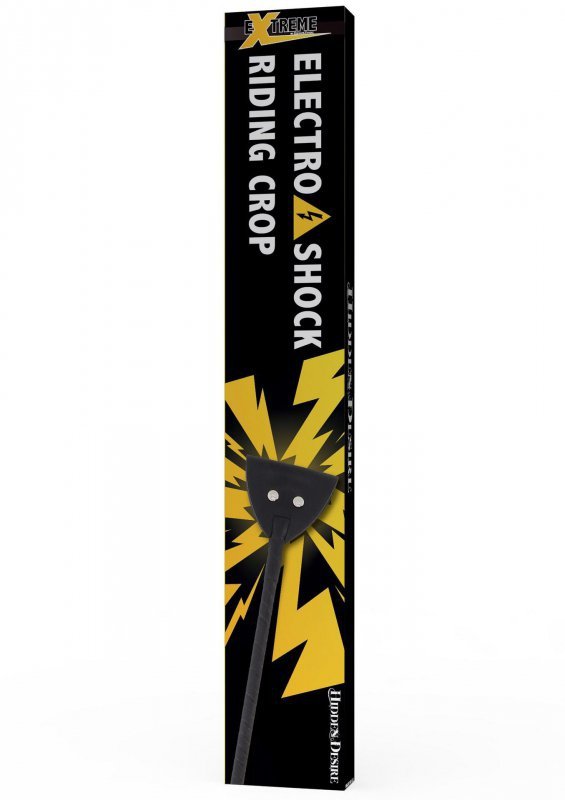 Electro Shock Riding Crop Black