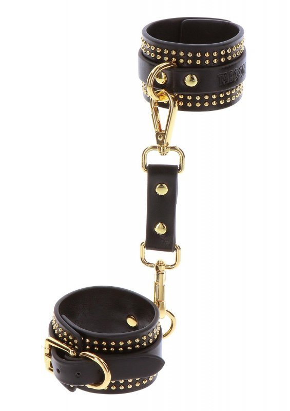 Studded Ankle Cuffs Set Black