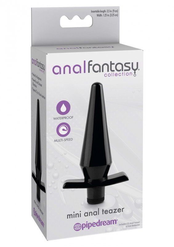 Plug/vibr-MINI ANAL TEAZER BLACK