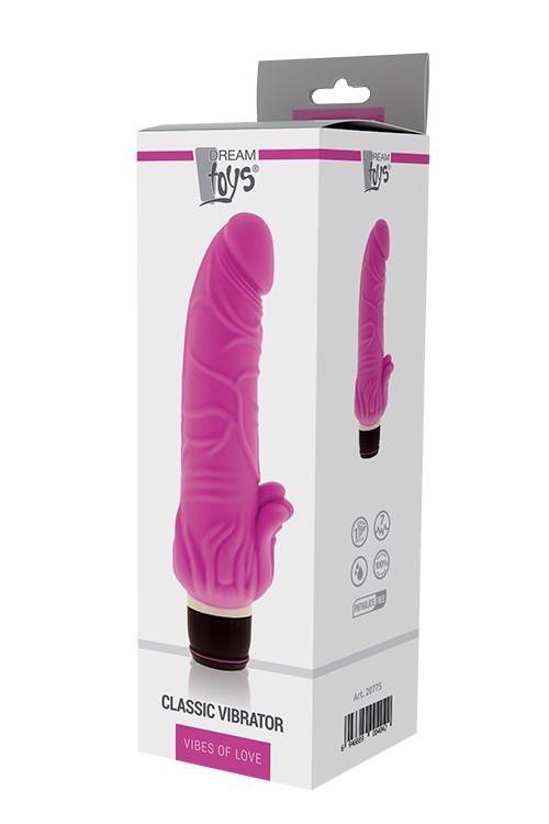 Dream Toys PURRFECT SILICONE CLASSIC 7INCH PINK - wibrator (różowy)