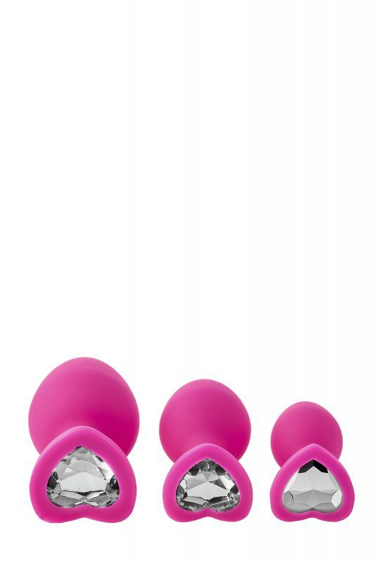 Dream Toys FLIRTS ANAL TRAINING KIT GEM STONE PINK - zestaw korków analnych (różowy)