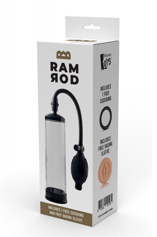 Dream Toys RAMROD CLASSIC PENIS PUMP - pompka do powiększania penisa (przezroczysty)