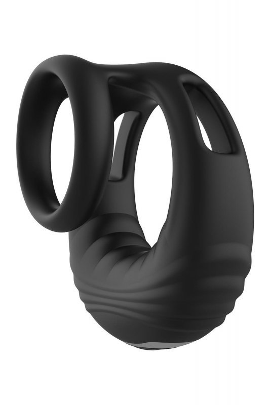 Dream Toys RAMROD STRONG VIBRATING COCKRING WITH REMOTE - pierścień na penisa z wibracjami (czarny)