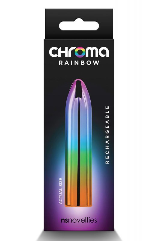 Ns Novelties CHROMA RAINBOW MEDIUM - mini wibrator (tęczowy)