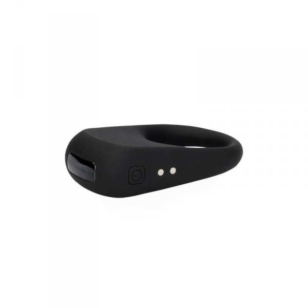 Vibrating Cock Ring - Licorice Black