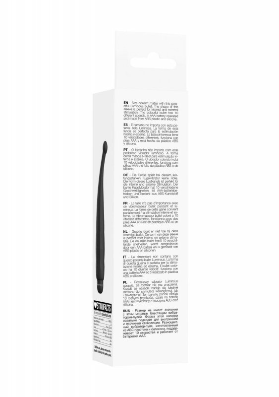 Lyra - ABS Bullet With Sleeve - 10-Speeds - Black
