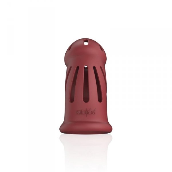 Model 28 - Ultra Soft Silicone Chastity Cage - Red