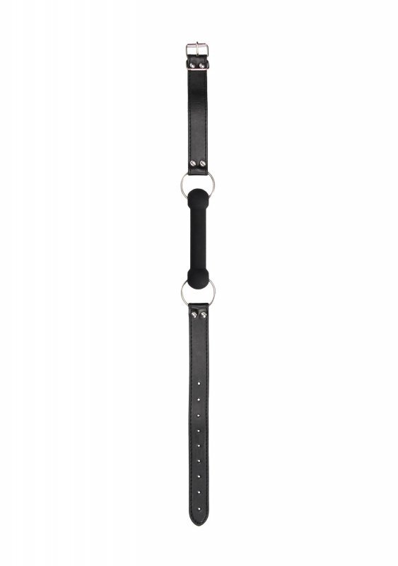 Silicone Bit Gag - With Adjustable Bonded Leather Straps