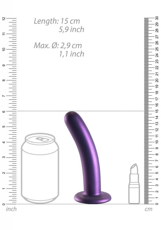 Smooth Silicone G-Spot Dildo - 6&#039;&#039; / 14,5 cm