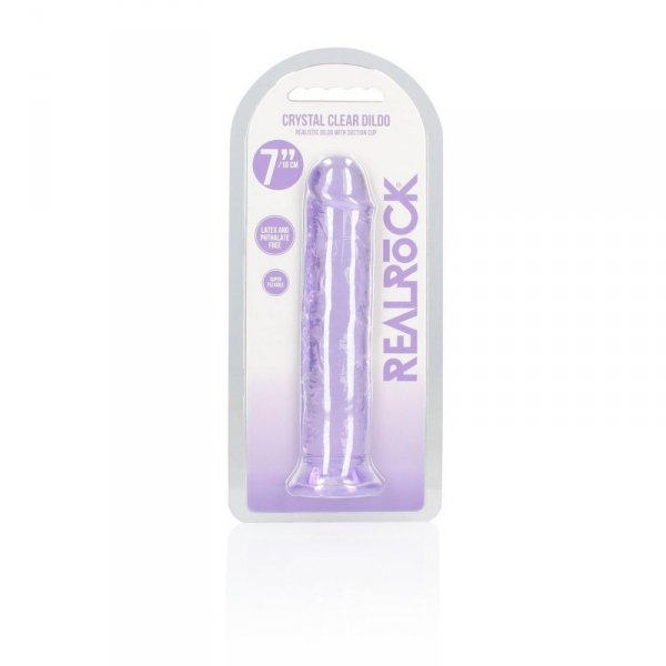 Straight Realistic Dildo with Suction Cup - 7&#039;&#039; / 18