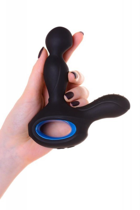 EROTIST SIXTH Prostate Massager vibro with heating silicone black 14.5 cm
