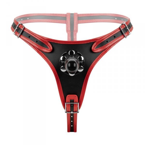 Fetish Collection - Triple Dildo Strap-On Harness
