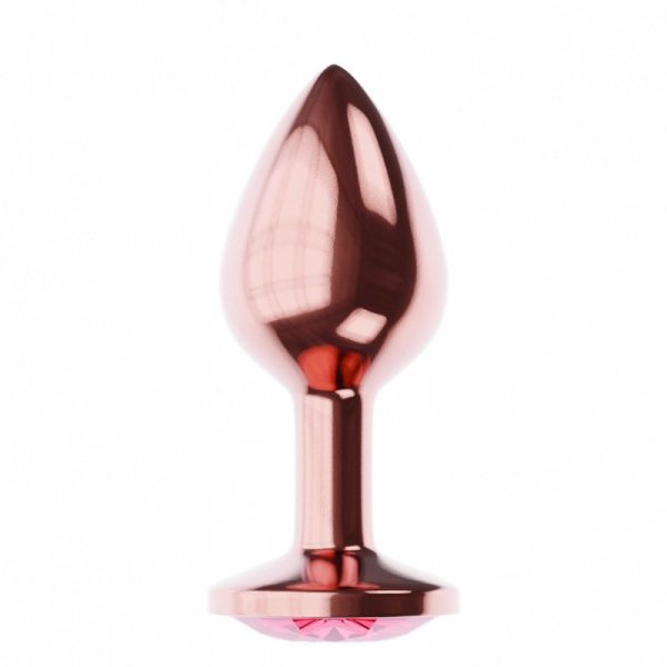 Plug-Butt Plug Diamond Ruby Shine L Rose Gold