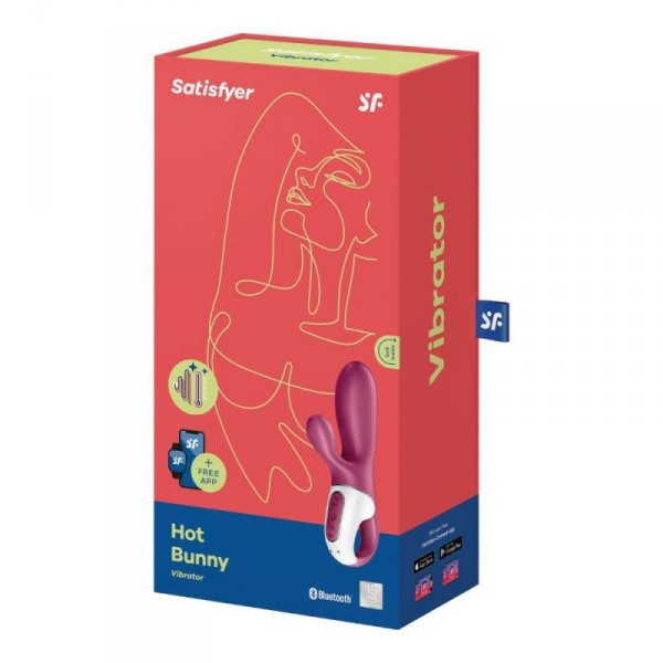 Satisfyer Hot Bunny Connect App - podgrzewany wibrator króliczek z aplikacją