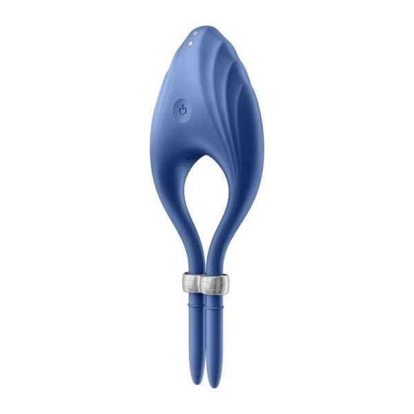 Satisfyer Pierścień-Duelist Ring Vibrator (Blue) - pierścień na penisa (niebieski)