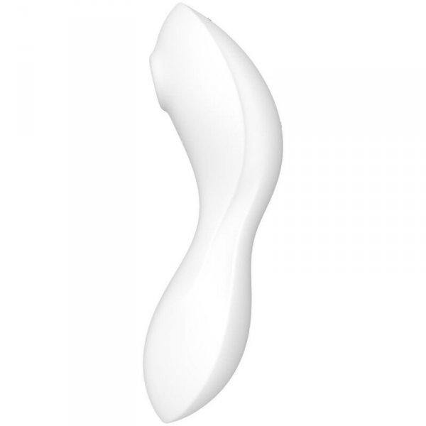Satisfyer Stymulator-Curvy Trinity 5 Connect App (White) - masażer łechtaczki (biały)