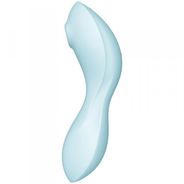 Satisfyer Stymulator-Curvy Trinity 5 Connect App (Blue) -  masażer łęchtaczki (niebieski)