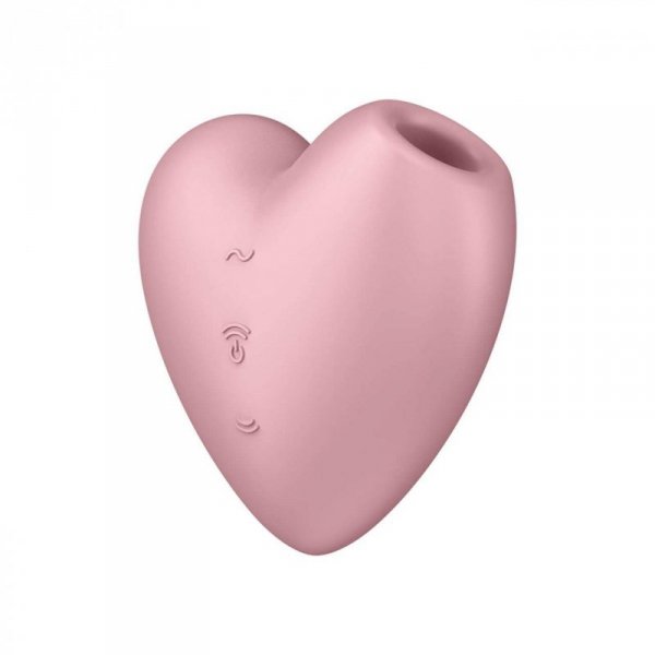 Satisfyer Stymulator-Cutie Heart (Light Red) - masażer łechtaczki (czerwony)
