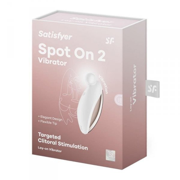 Satisfyer Spot On 2 white - masażer łechtaczki (biały)