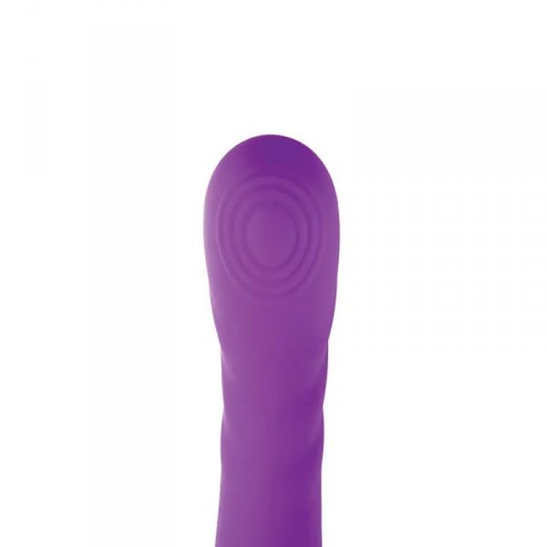 Purple clitoral and G-spot vibrator