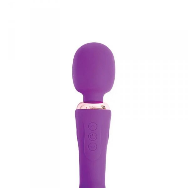 Purple clitoral and G-spot vibrator