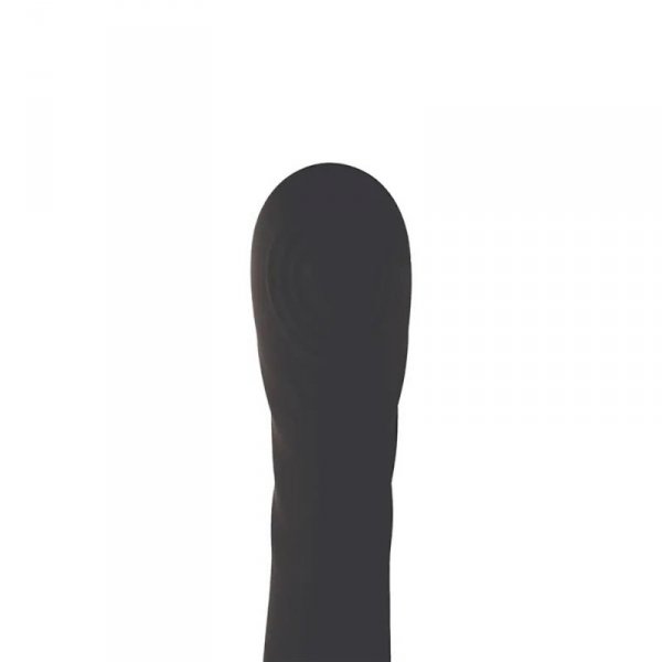 Black clitoral and G-spot vibrator