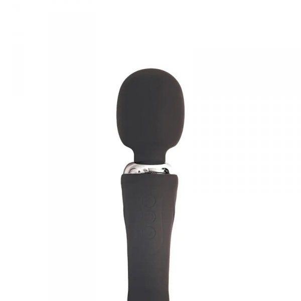 Black clitoral and G-spot vibrator