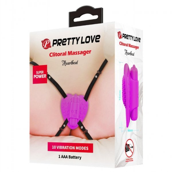 PRETTY LOVE - Clitoral Massager, Heartbeat, 10 vibration functions